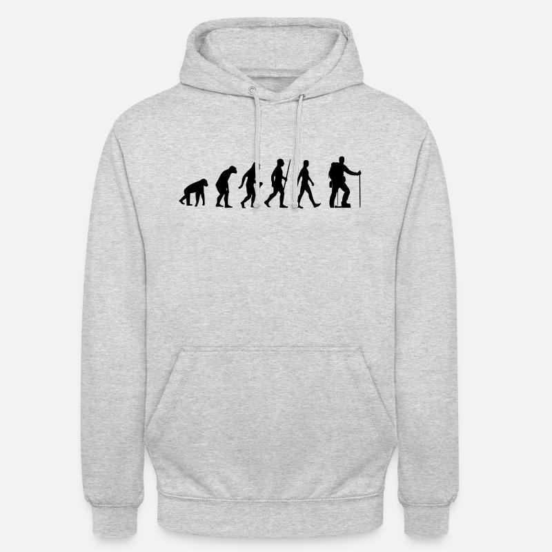 Evolution randonnée alpinisme escalade alpinisme - Sweat-shirt à capuche unisexe - gris clair chiné