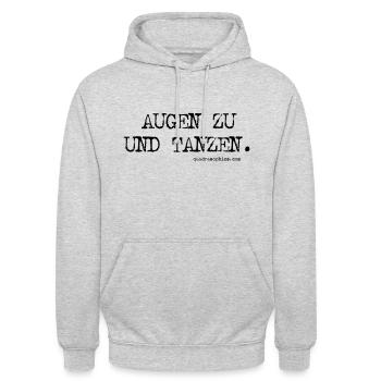 Tanzen - Unisex Hoodie - Hellgrau meliert - Vorne - Alina (178cm) & Michal (187cm)