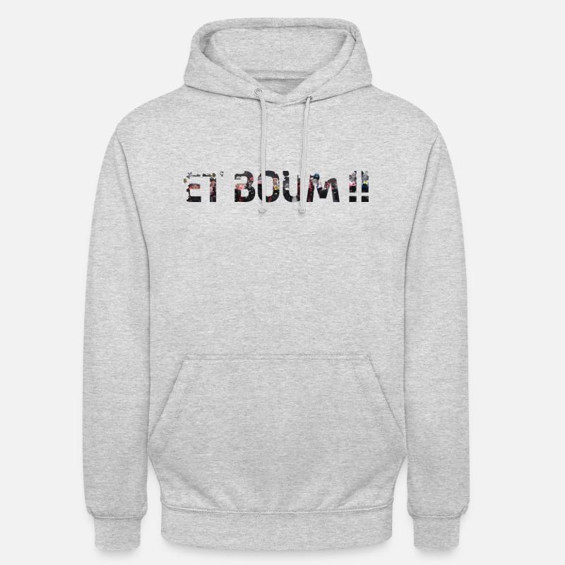 ET BOUM  - Sweat-shirt à capuche unisexe - gris clair chiné