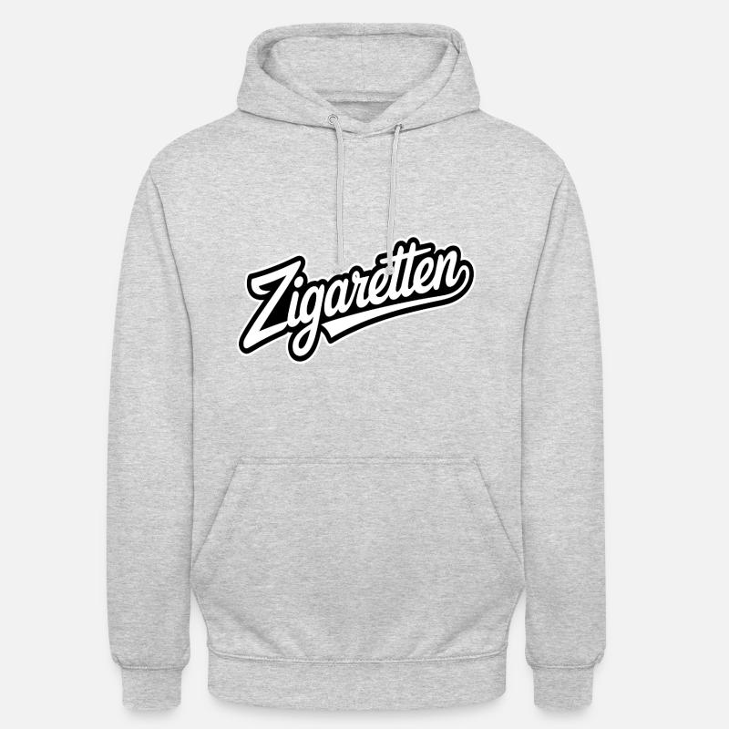 Cigarettes - Mèmes Allemands - Sweat-shirt à capuche unisexe - gris clair chiné