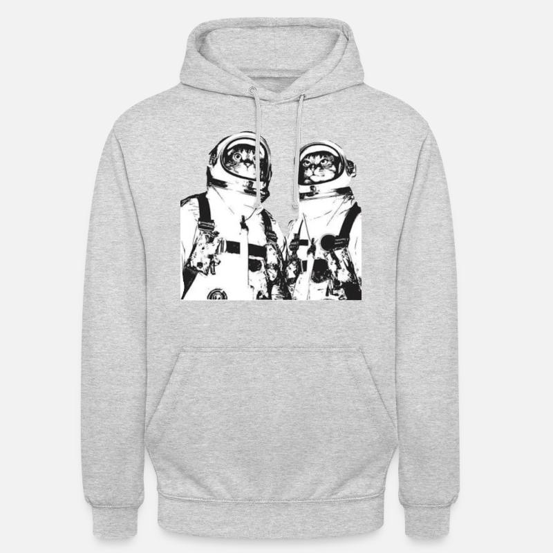 Chats de l’espace - Sweat-shirt à capuche unisexe - undefined