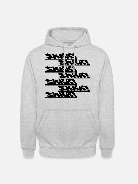 SkrrSkrrSkrr - Unisex Hoodie - Hellgrau meliert