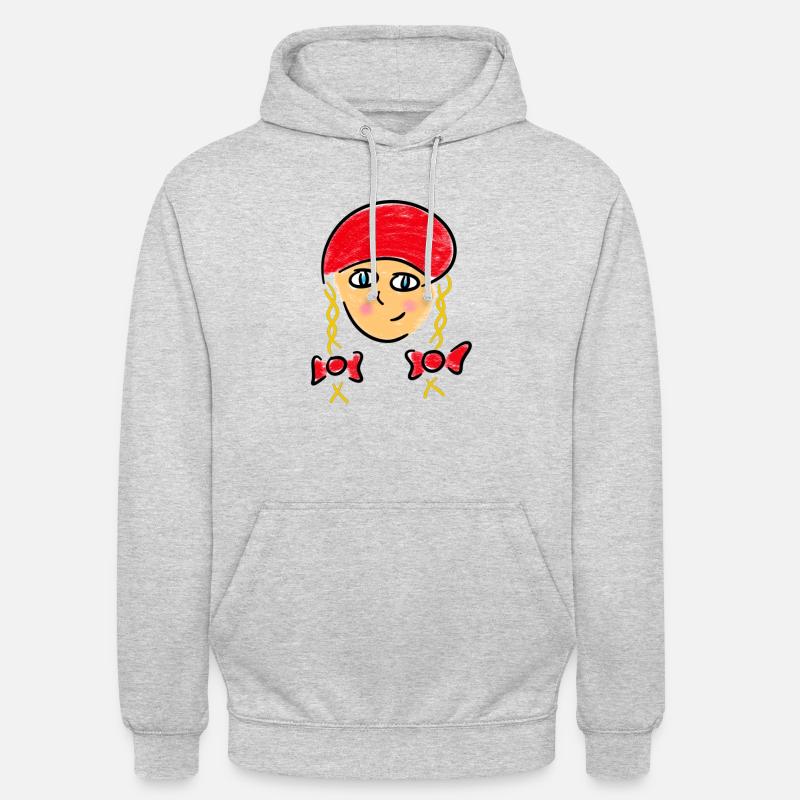 Rotkäppchen Märchen Mädchen Großmutter Wald - Unisex Hoodie - Hellgrau meliert
