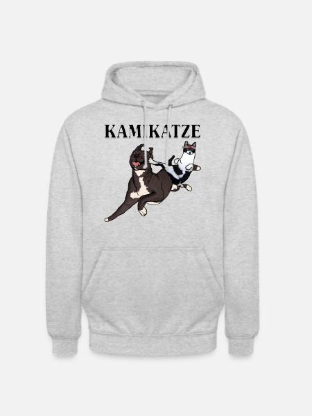 kamikatze kamikaze - Unisex Hoodie - Hellgrau meliert