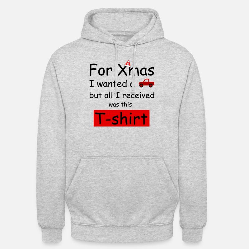 Noël - Sweat-shirt à capuche unisexe - gris clair chiné