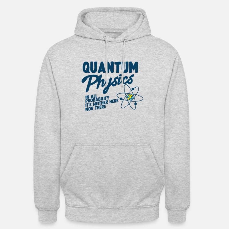 Physique quantique Physique Atom molécule - Sweat-shirt à capuche unisexe - gris clair chiné