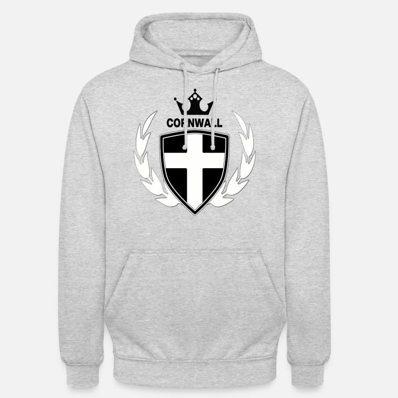 Cornwall - Unisex Hoodie - Hellgrau meliert