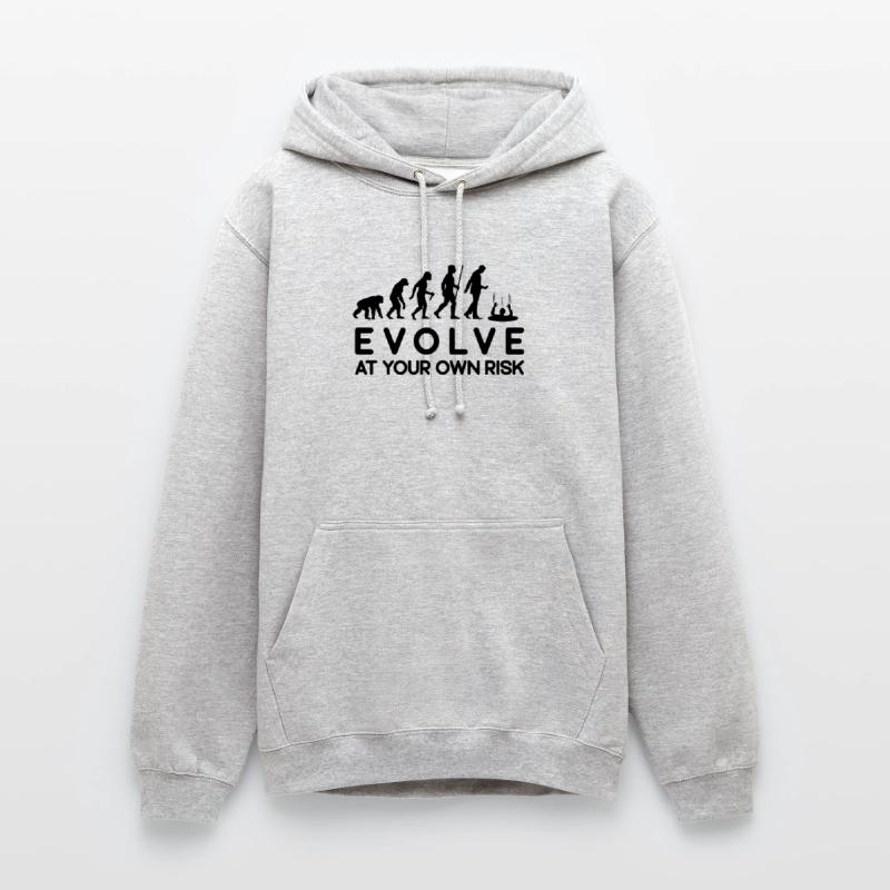 Risque d'évolution Évoluez à vos risques et périls Sweat-shirt à capuche unisexe