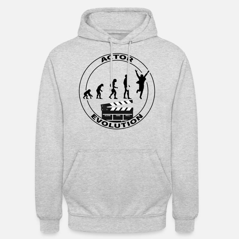 Evolution Schauspieler Darsteller Geschenk - Unisex Hoodie - Hellgrau meliert