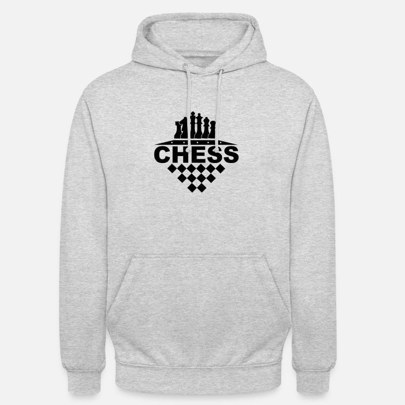 Schach - Unisex Hoodie - Hellgrau meliert