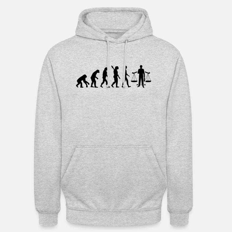 PROCUREUR évolution JURA Noir - Sweat-shirt à capuche unisexe - gris clair chiné