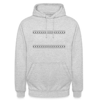 ornamente stroke line star - Unisex Hoodie - light heather grey - Front - Alina (178cm) & Michal (187cm)