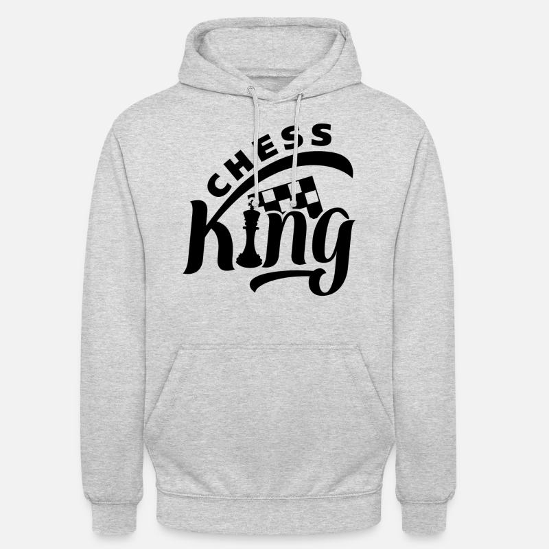 Chess King Chess disant - Sweat-shirt à capuche unisexe - gris clair chiné