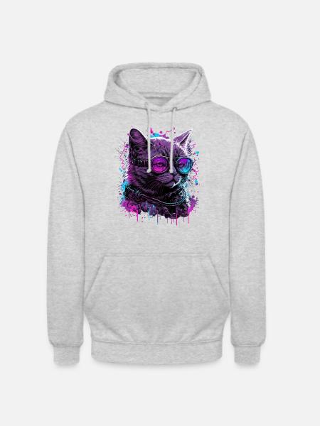 Vaporcat - Unisex Hoodie - light heather grey