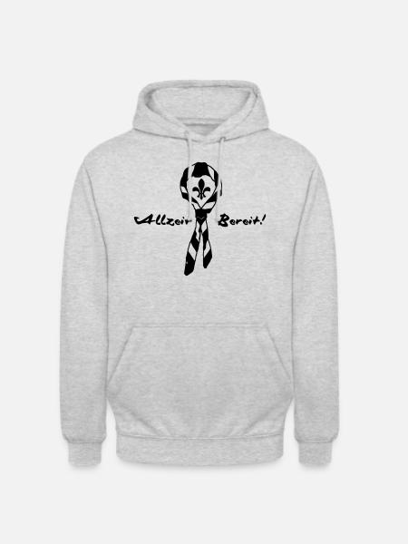 Pfadfinder Halsband - Unisex Hoodie - Hellgrau meliert