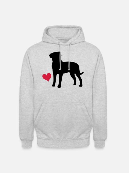 Rottweiler - Unisex Hoodie - Hellgrau meliert