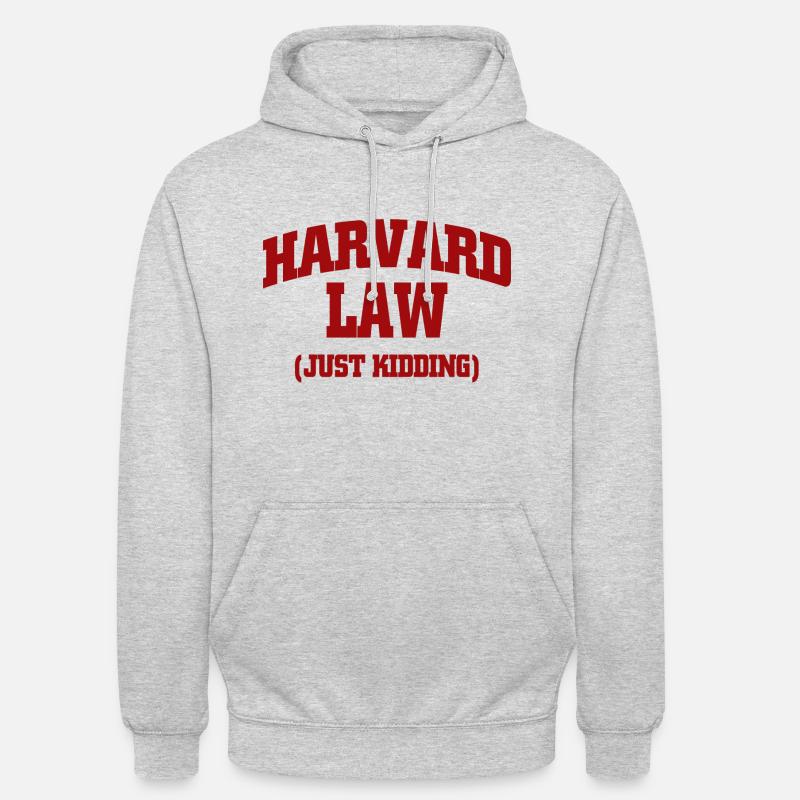 Graphique de citation de loi - Sweat-shirt à capuche unisexe - gris clair chiné