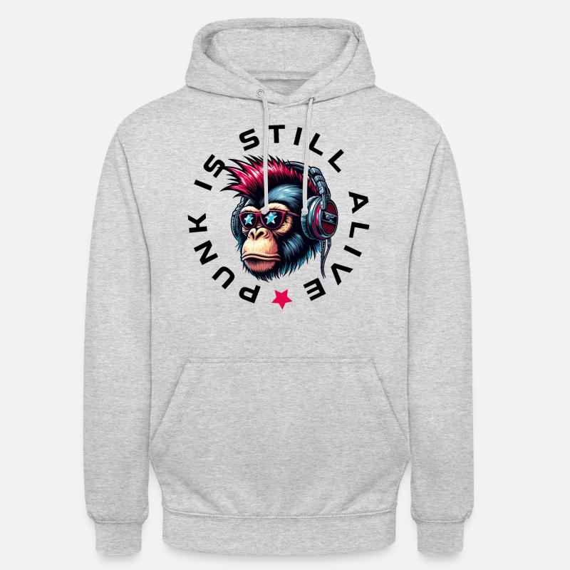 Punk is still alive 2 - Unisex Hoodie - Hellgrau meliert