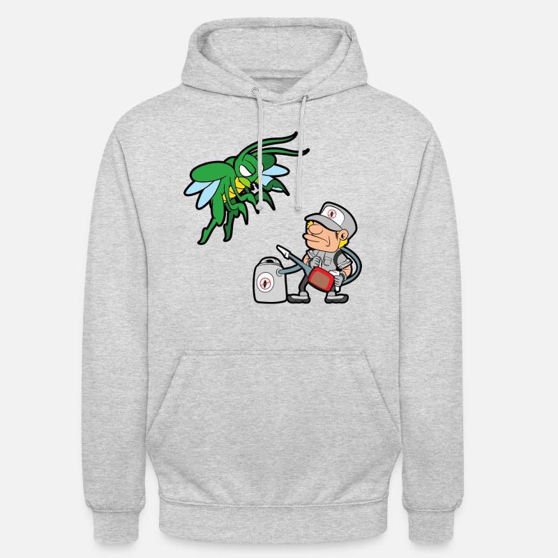 Exterminator Pest Control - Sweat-shirt à capuche unisexe - gris clair chiné