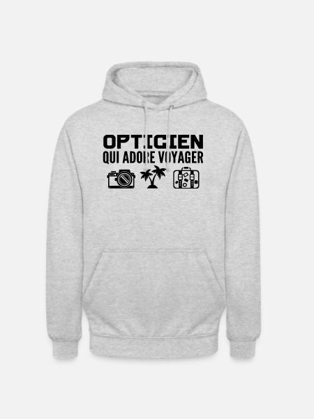 Travellers & Opticians: Passion & Discovery - Unisex Hoodie - light heather grey