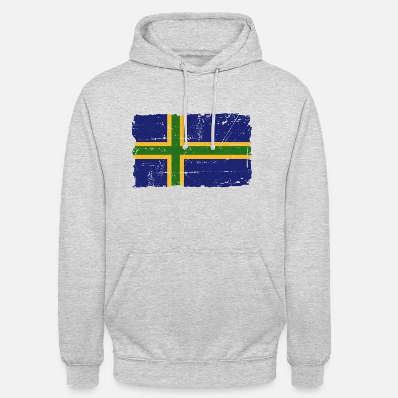 Vendsyssel - Nordjylland - Danemark - Sweat-shirt à capuche unisexe - gris clair chiné