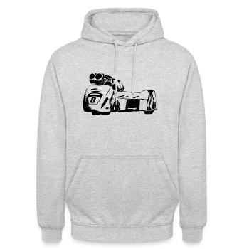 Sidecar Race - Seitenwagen Rennen - Sidecar Racing - Unisex Hoodie - light heather grey - Front - Alina (178cm) & Michal (187cm)