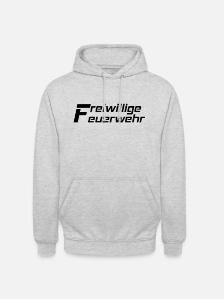 Freiwillige Feuerwehr Schwarz - Unisex Hoodie - Hellgrau meliert