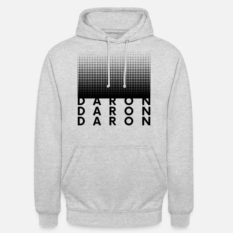 DARON - Sweat-shirt à capuche unisexe - gris clair chiné