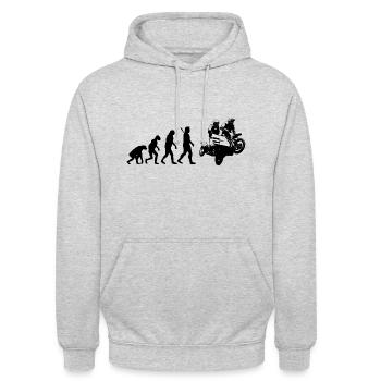 Evolution Sidecarcross - Sidecar Moto Cross - Unisex Hoodie - light heather grey - Front - Alina (178cm) & Michal (187cm)