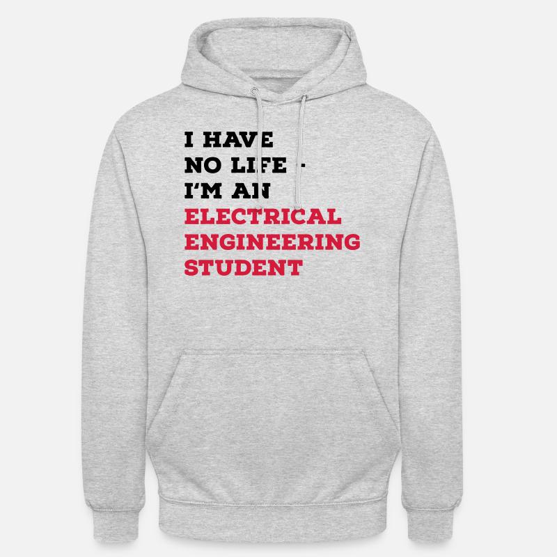 Electrical Engineering Studies - Unisex Hoodie - light heather grey