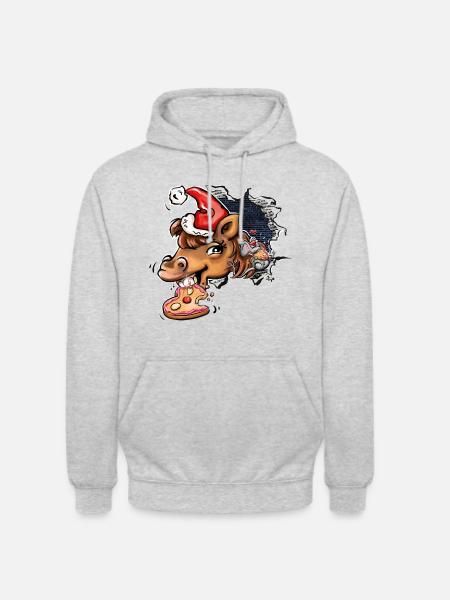 Bjarki und Dot - Lebkuchen - Unisex Hoodie - Hellgrau meliert