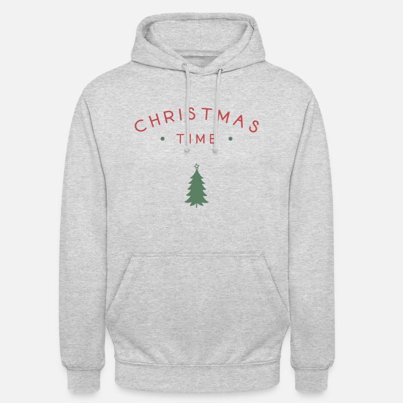 Période de Noël - Sweat-shirt à capuche unisexe - gris clair chiné