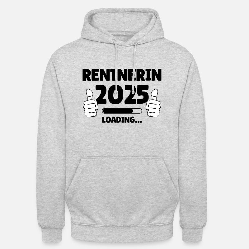 Pensioner 2025 Loading - Unisex Hoodie - light heather grey