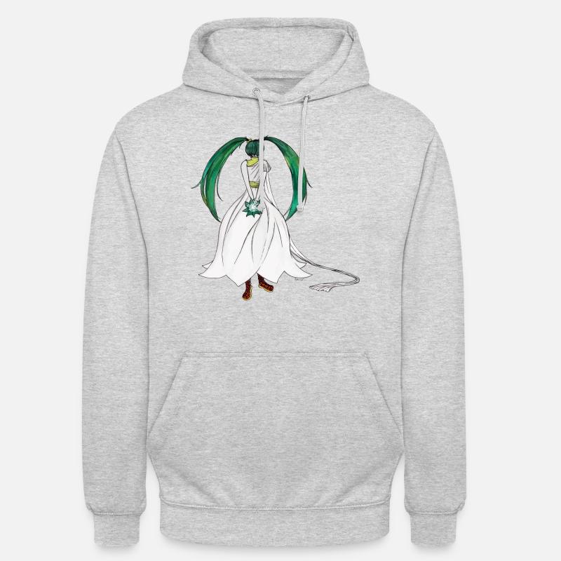 Fée du printemps - Fleur de muguet de mai - Sweat-shirt à capuche unisexe - gris clair chiné