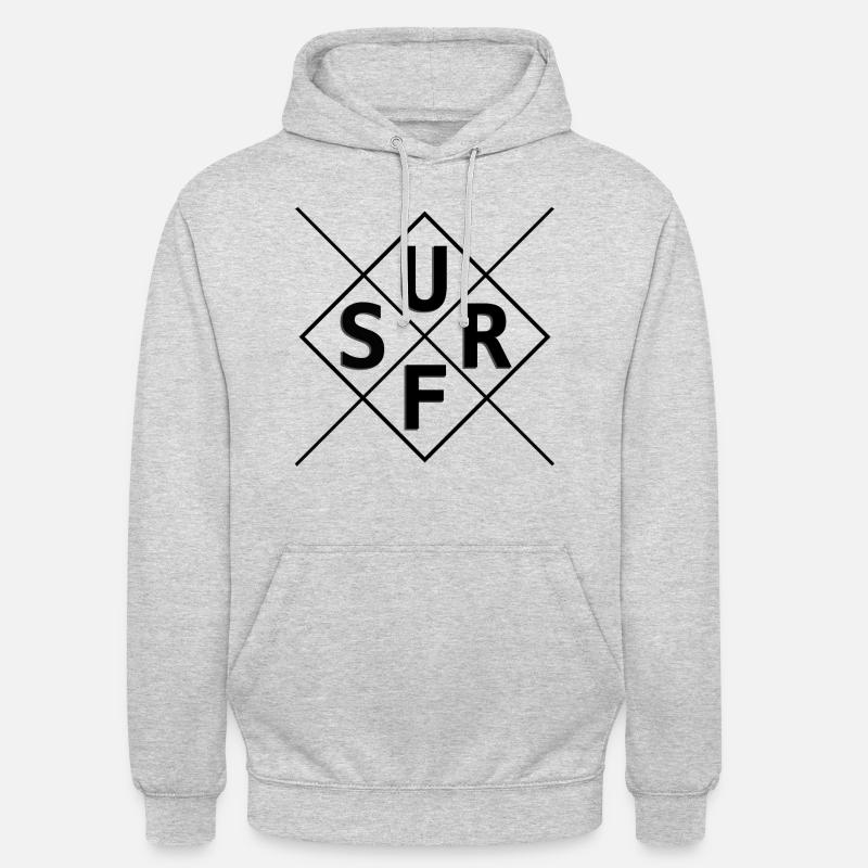 surffailla surffailla - Unisex-huppari - meleerattu vaaleanharmaa