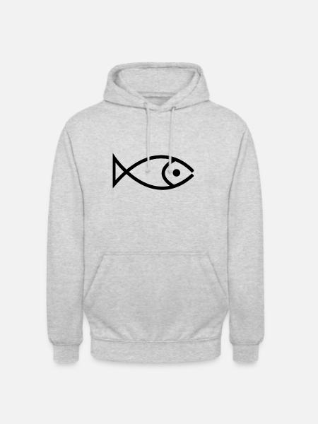 Fish - Unisex Hoodie - light heather grey
