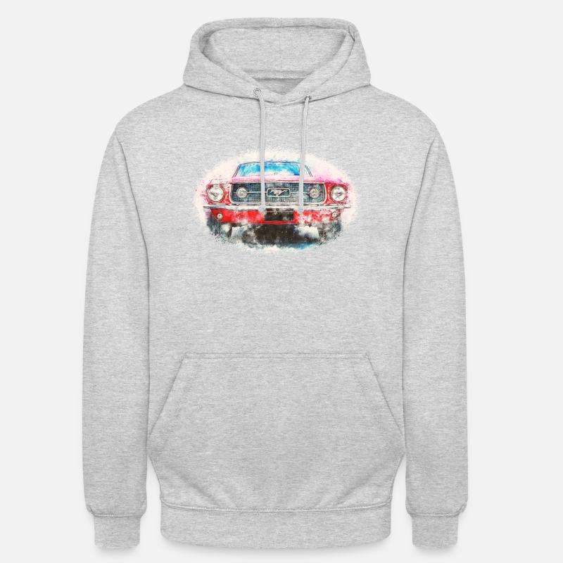 Auto - Unisex Hoodie - Hellgrau meliert