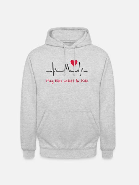 2541614 10819764 Koeln - Unisex Hoodie - Hellgrau meliert