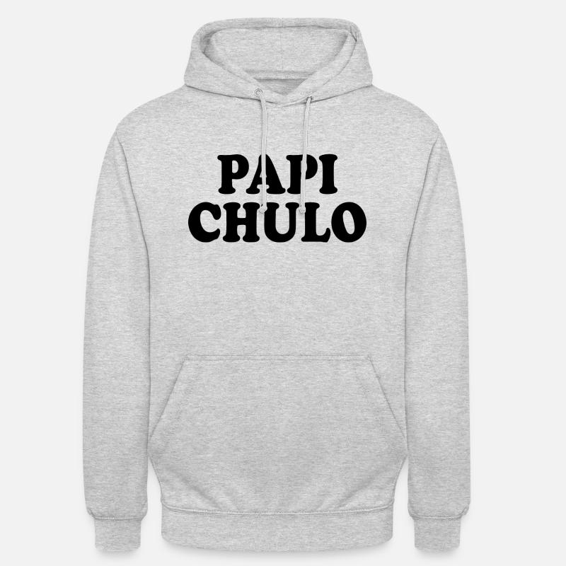 Papi chulo - Unisex Hoodie - Hellgrau meliert