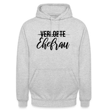 Wedding bachelorette party fiancee wife - Unisex Hoodie - light heather grey - Front - Alina (178cm) & Michal (187cm)