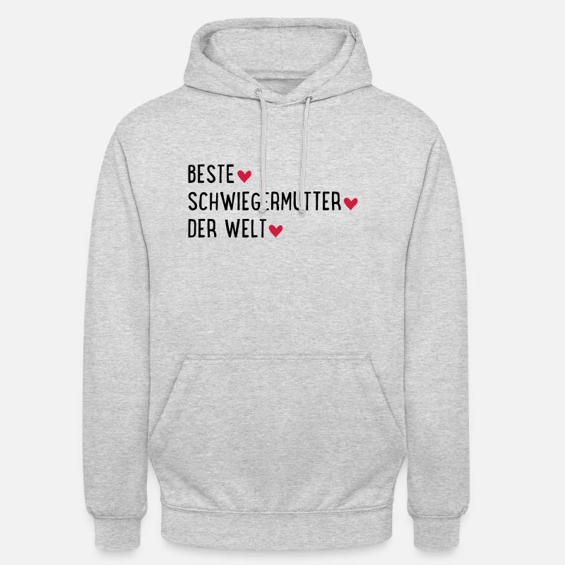 Beste Schwiegermutter der Welt - Unisex Hoodie - Hellgrau meliert