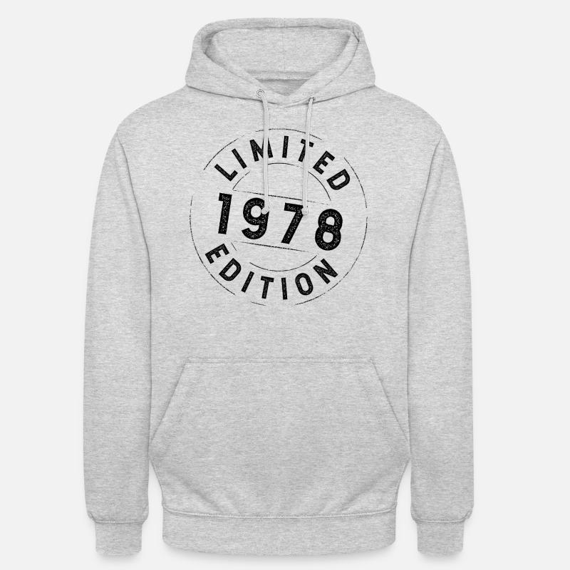 Edition limitée 1978 - Sweat-shirt à capuche unisexe - gris clair chiné