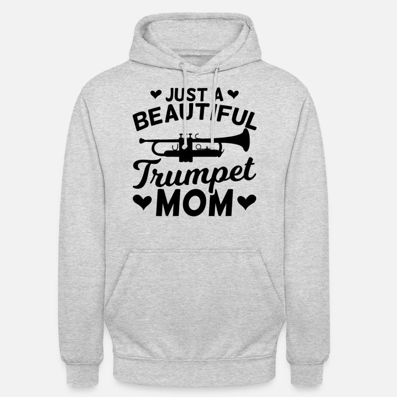 Trompeten Mutter - Unisex Hoodie - Hellgrau meliert