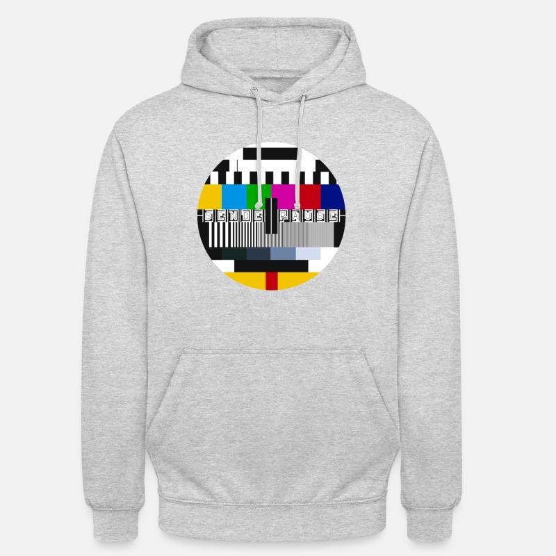 Envoyer une pause - Image de test - Philips PM5544 - Oldschool - Sweat-shirt à capuche unisexe - gris clair chiné