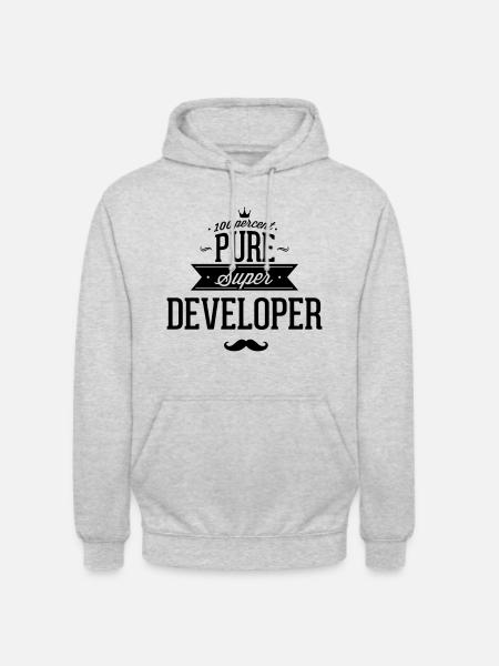 100 percent developers - Unisex Hoodie - light heather grey