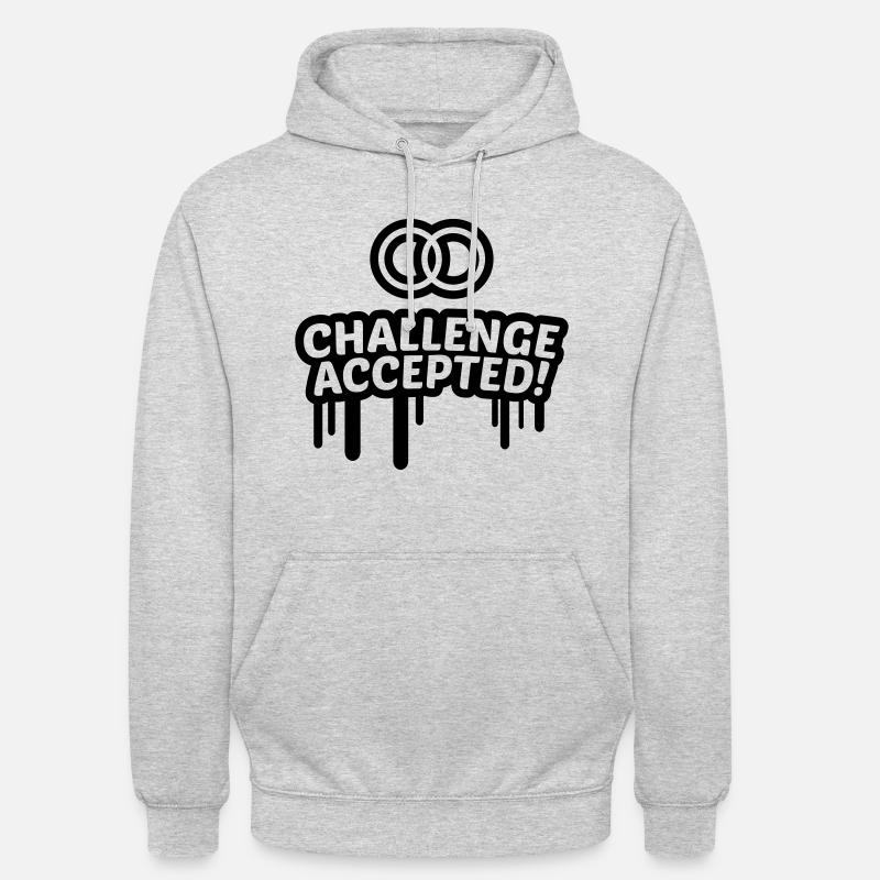Wedding challenge accepted 1 c - Unisex Hoodie - light heather grey