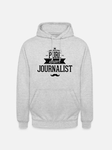 100 percent journalist - Unisex Hoodie - light heather grey