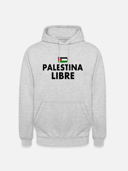 palestina libre - Unisex Hoodie - light heather grey