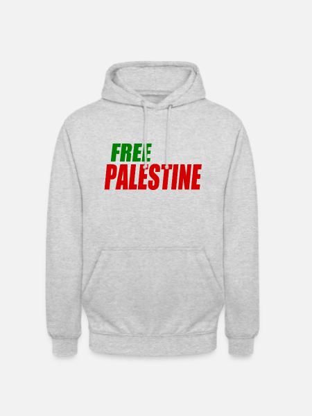 Free palestine - Unisex Hoodie - light heather grey