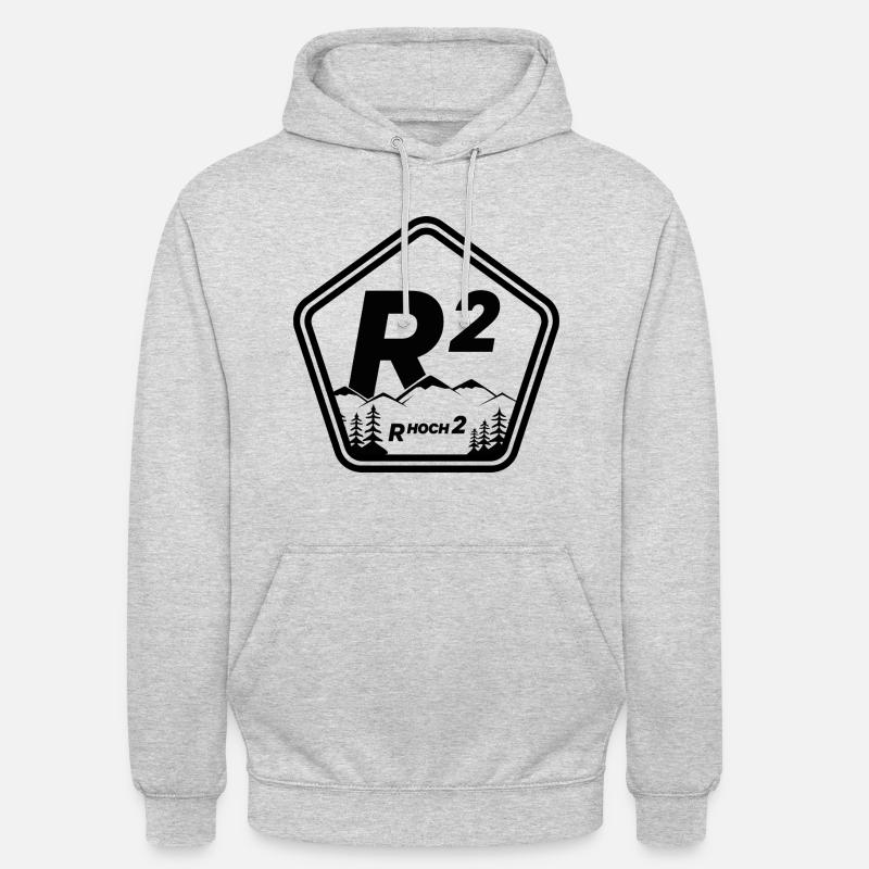 Rhoch2 positif - Sweat-shirt à capuche unisexe - gris clair chiné